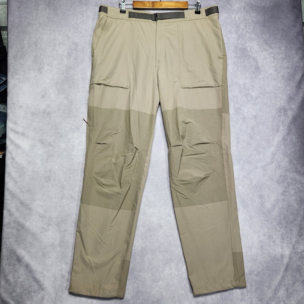 REI Co-op Jila Mens 40x32 Hiking Pants Outdoor‎ Activewear Tan Relaxed